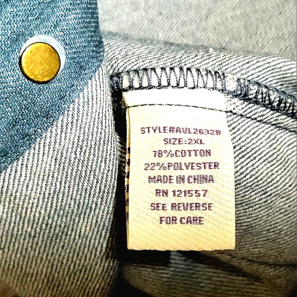 NEW! PRINCE ~"THE SYMBOL"~ Denim Vest! (2XL). Unisex - Picture 6 of 9